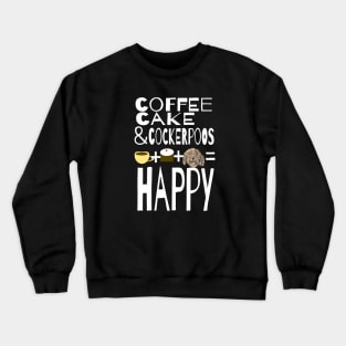 Coffee, Cake & Cockapoos Crewneck Sweatshirt